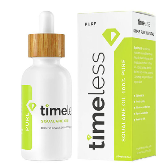 Натуральный сквалан для лица Timeless Skin Care Squalane 100% Pure