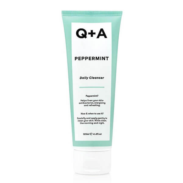 Очищающий гель для лица с мятой Q+A Peppermint Daily Cleanser