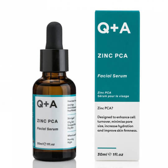 Сыворотка для лица с цинком и пробиотиками Q+A Zinc PCA