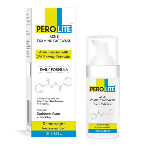 Очищувальний гель для проблемної шкіри з бензоїл пероксидом 2% Perolite Acne Cleanser