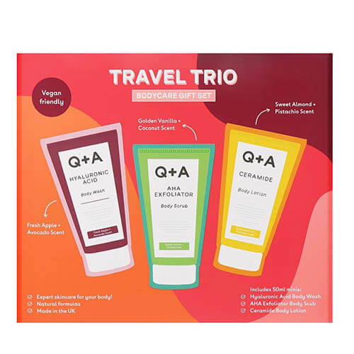 Подарунковий набір для тіла Q+A Travel Trio