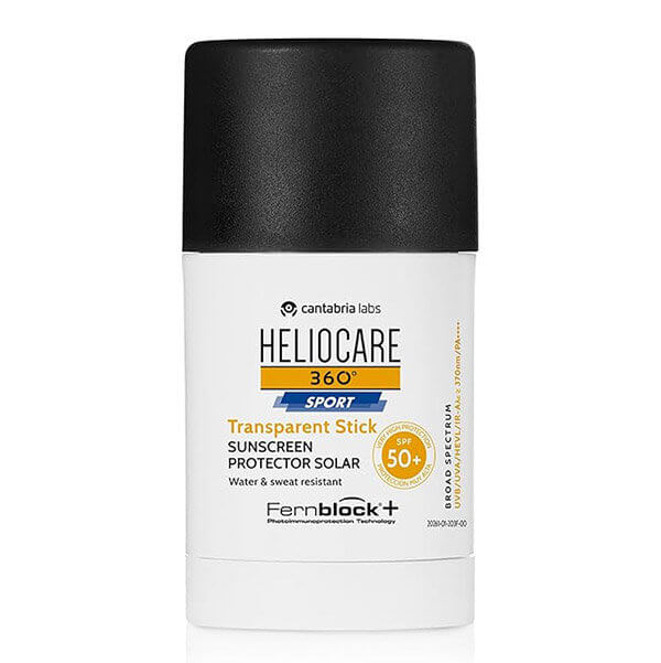 Сонцезахисний стік-невидимка Cantabria Labs Heliocare 360 Sport Transparent Stick SPF 50+